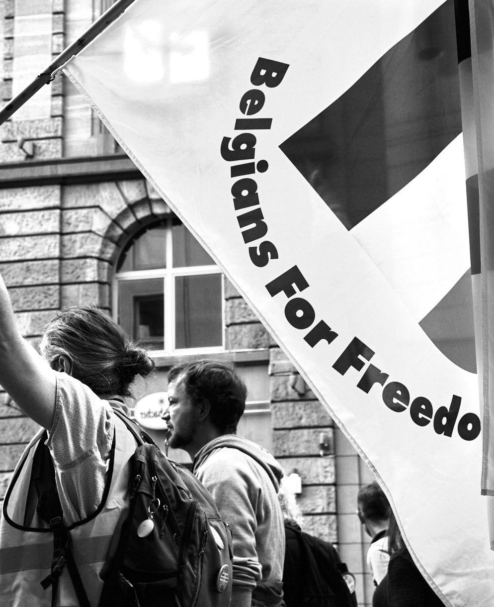 H.Schiele: Bilderserie von der "Europeans United" - Demo in Frankfurt, 22. Oktober 2022