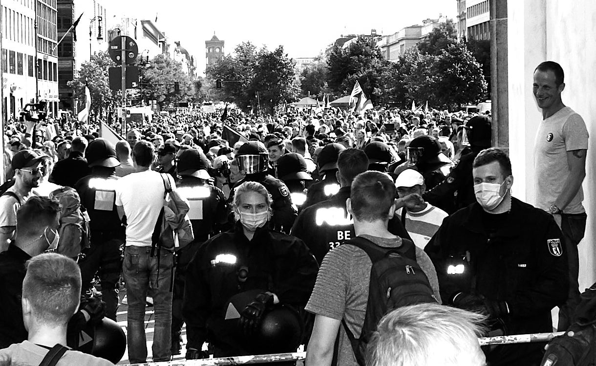 Bild von H.Schiele von der großen Querdenken-Demonstration am 29. August 2020 in Berlin