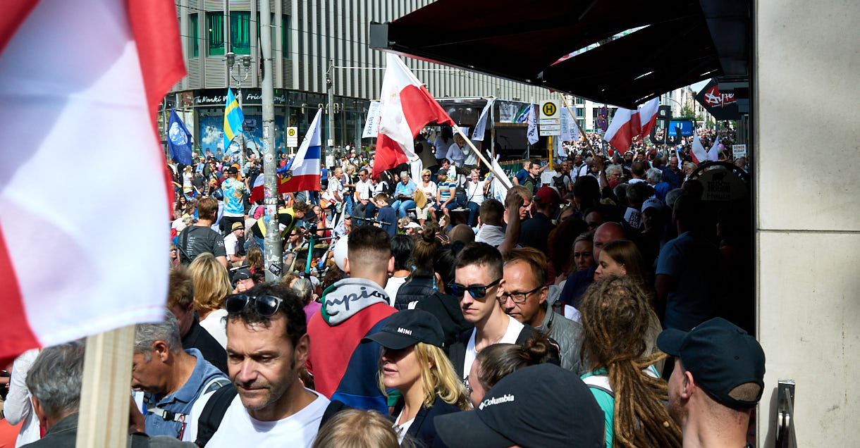 Bild von H.Schiele von der großen Querdenken-Demonstration am 29. August 2020 in Berlin