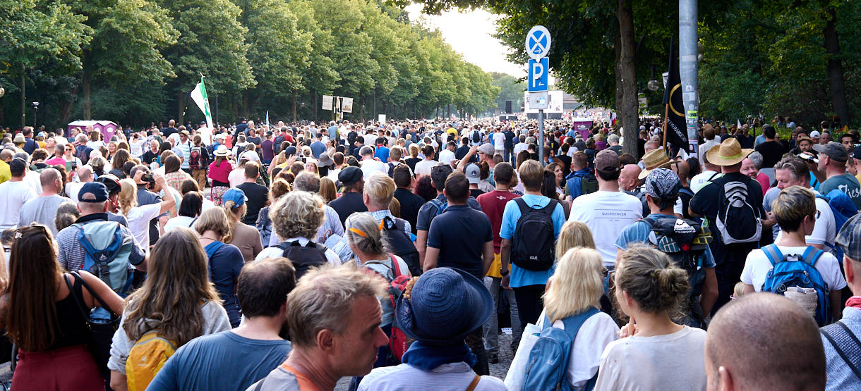 Bild von H.Schiele von der großen Querdenken-Demonstration am 29. August 2020 in Berlin