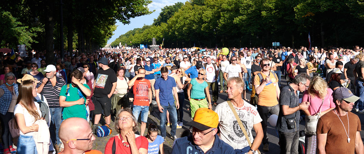 Bild von H.Schiele von der großen Querdenken-Demonstration am 29. August 2020 in Berlin