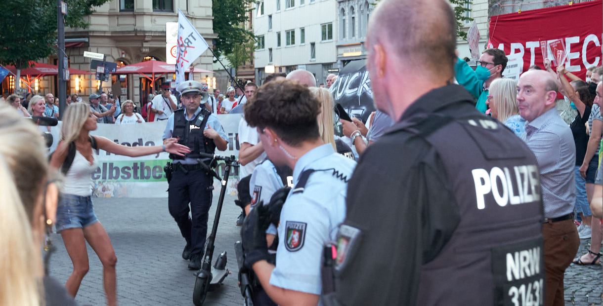 Bild von H.Schiele von der Danke-Demo in Köln am 17. August 2022