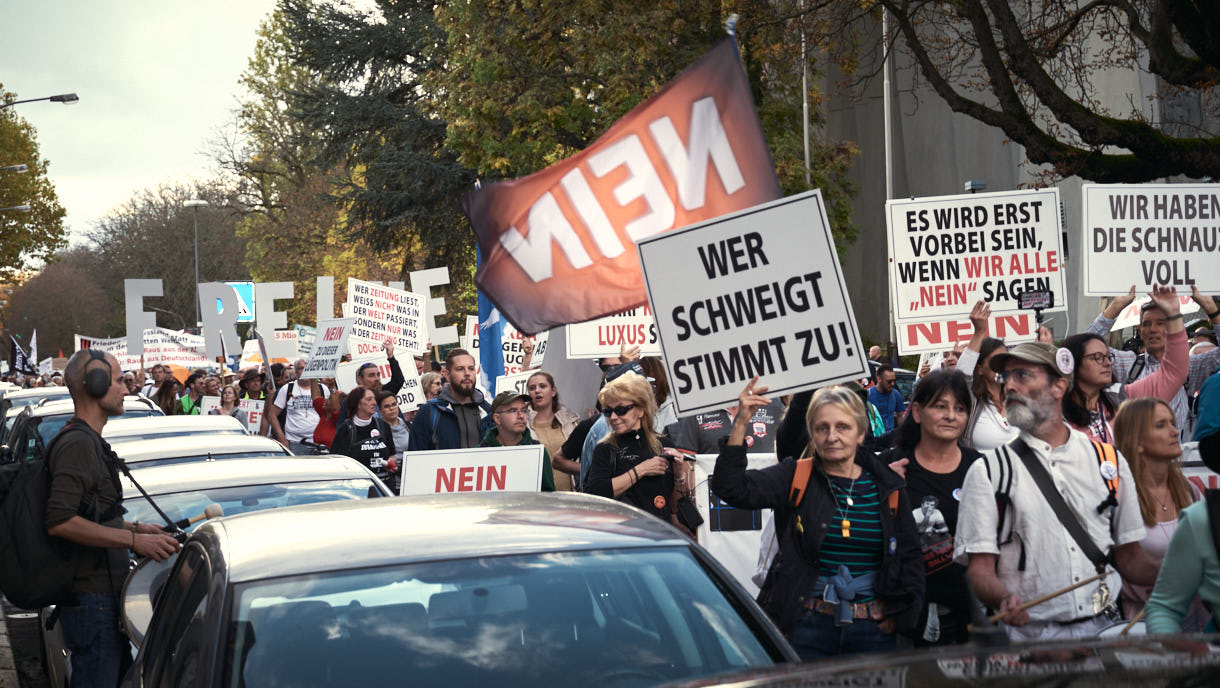 H.Schiele: Bilderserie von der "Europeans United" - Demo in Frankfurt, 22. Oktober 2022