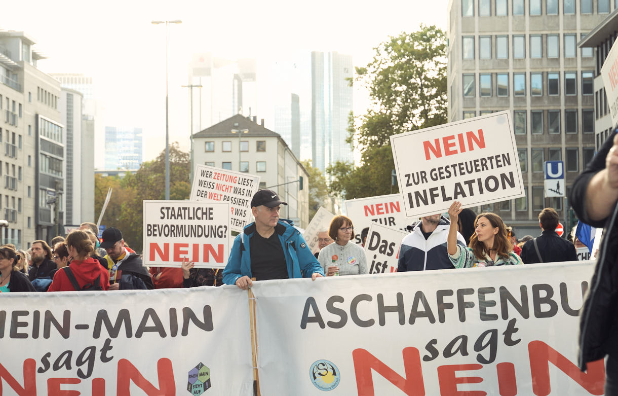 H.Schiele: Bilderserie von der "Europeans United" - Demo in Frankfurt, 22. Oktober 2022