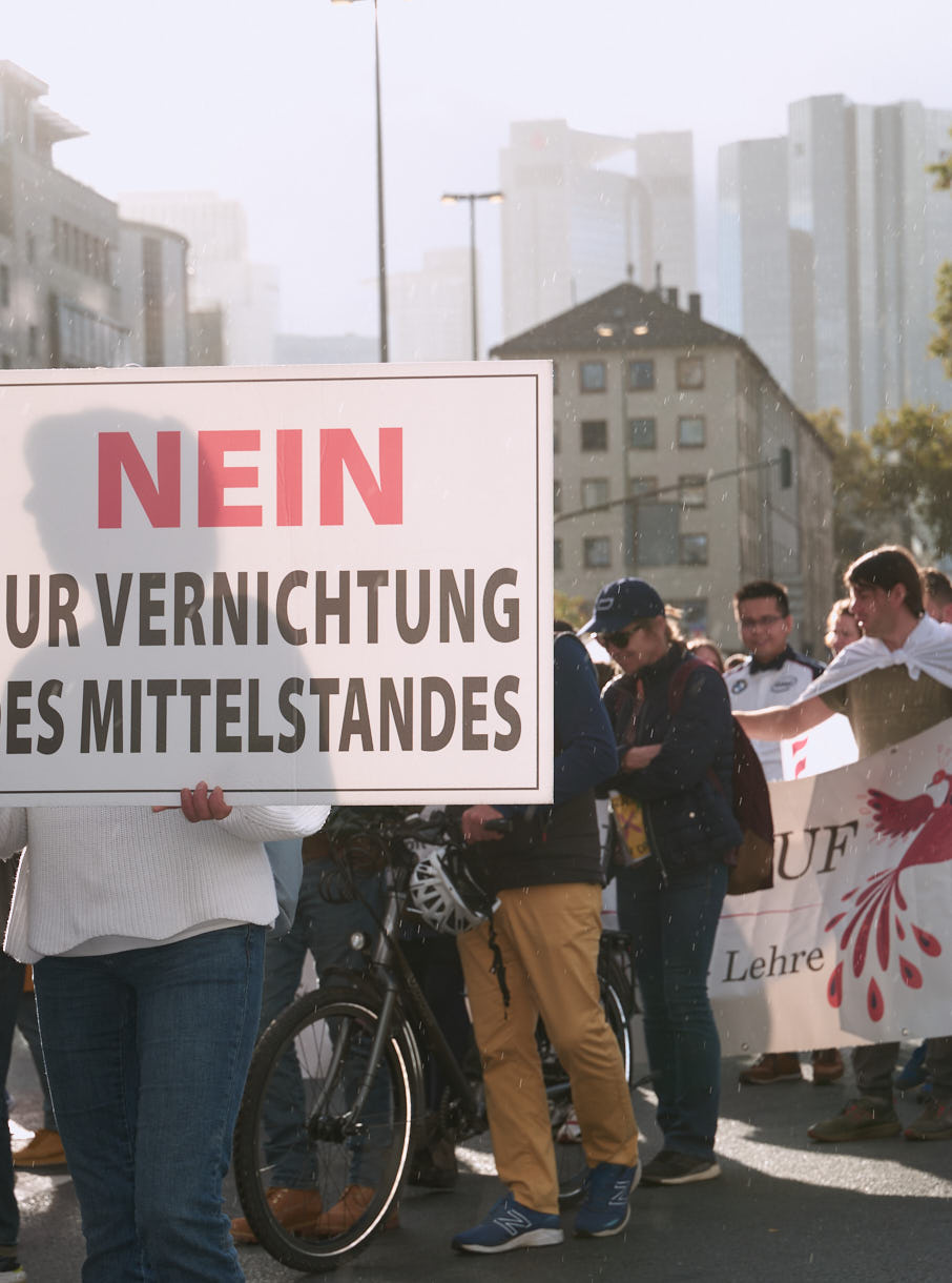 H.Schiele: Bilderserie von der "Europeans United" - Demo in Frankfurt, 22. Oktober 2022